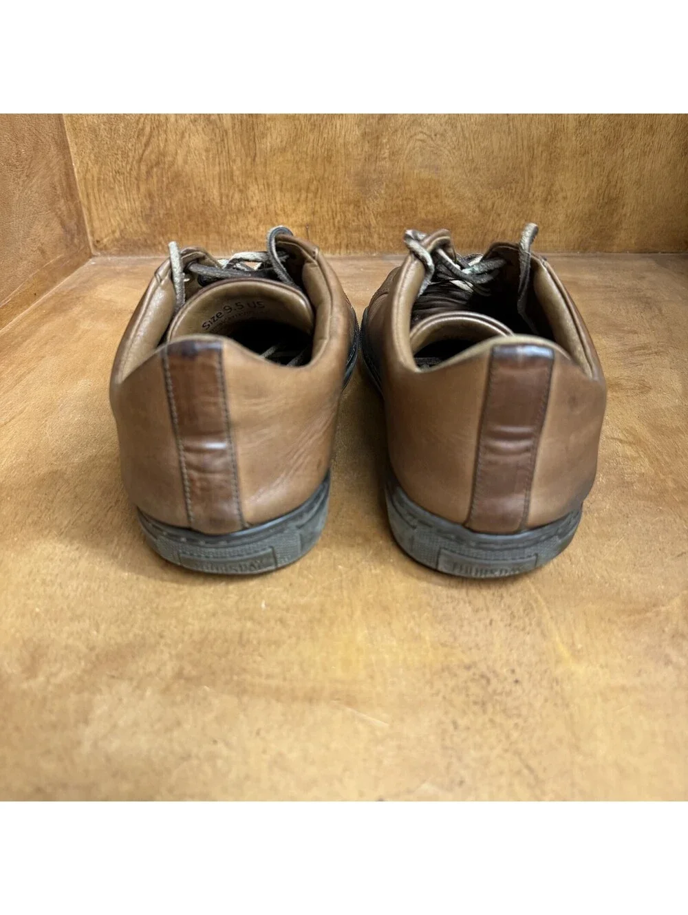 Thursday Boots Co. Everyday Low Top Shoes Sneakers Brown Leather Mens Size 9.5